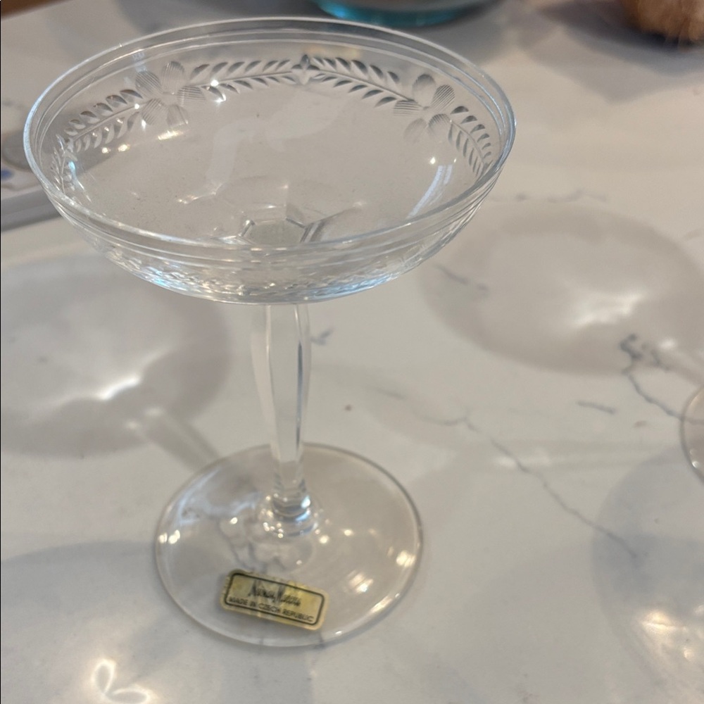 Neiman Marcus Clear Glass Coupe